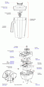 Part Location Diagram of 30832090500 Hamilton Beach BUSHING,STRAIN RELIEF